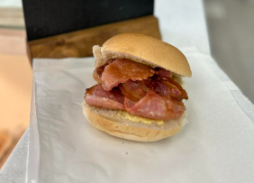 Bacon barms at Whittles Bakery, Wigan